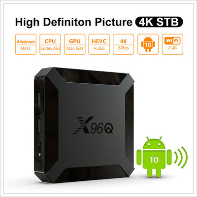 X96Q Smart Allwinner OTT Android TV Box H313 Quad Core 2GB 16GB Controllo vocale