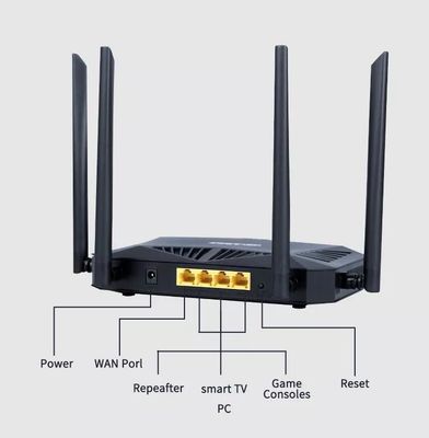 Router modem in fibra ottica Router AX1800 Wifi 6 ad alta velocità 2.4G e 5.0 GHz Dual-Frequency Home Wall-Penetrating King Router