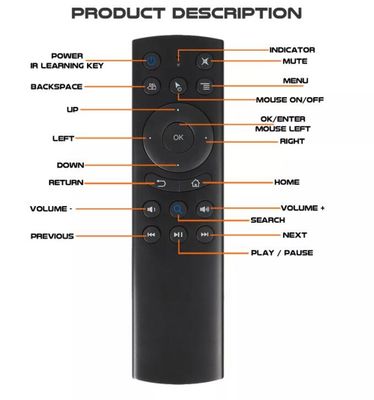 Multifunzionale IR Learning Bluetooth Telecomando vocale DC 2.2v-3.6v
