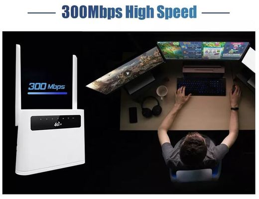 Modem Router Fibra Ottica Sim Card 4g LTE Wifi 300Mbps Wireless Wifi ODM