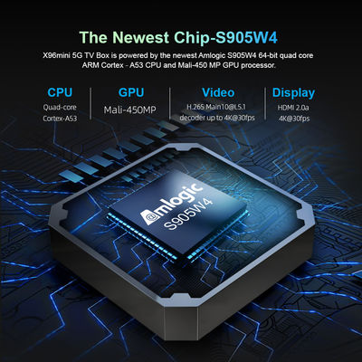 Scatola di configurazione 4K OTT  S905WX4 X96 4gb 64gb ODM