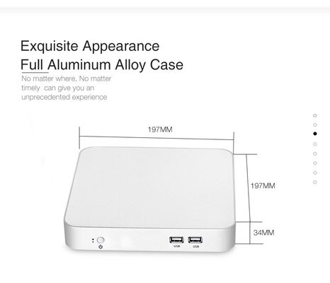 Mini PC industriale Fanless Quad Core J1900 I5 4200U I7 4500U 5500U 2955U