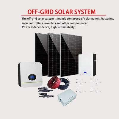 10kw Hybrid On Grid Home Potovoltaic Solar PV Inverter System Batteria agli ioni di litio
