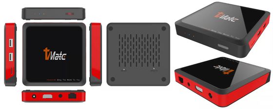 Scatola superiore di set televisivo ibrida del centro 4K Amlogic Android del quadrato di 8GB 16GB Smart OTT