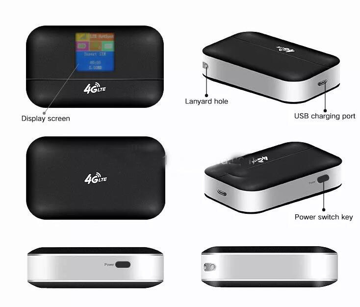 Mobile Hotspot 150Mbps Wifi Router 4G Lte Modem Router MIFIS Tasca sbloccata con slot per scheda SIM