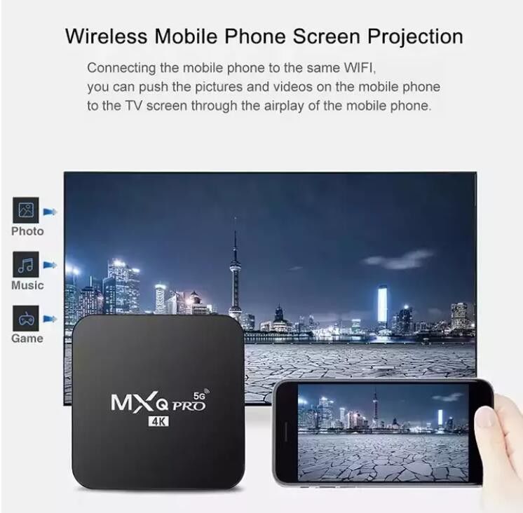 Smart WiFi  H3 Allwinner Android Box TV MXQ Pro 4K 2K Quad Core