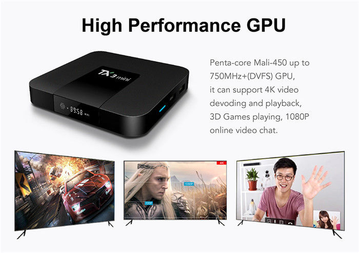 Android Smart Amlogic S905x3 Android TV Box Mini 2G 16G 4K H.265 2.4G Ricevitore della fiamma