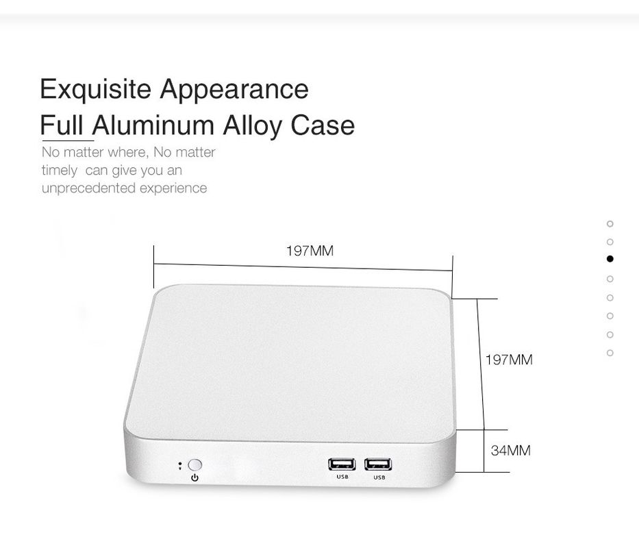 Mini PC industriale Fanless Quad Core J1900 I5 4200U I7 4500U 5500U 2955U