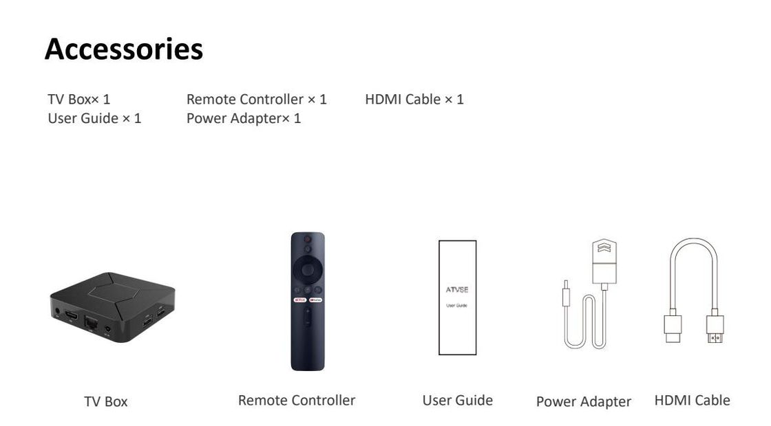 Scatola 10,0 di Internet TV di Android del contenitore di scatola 4K OTT di Google TV HD H.265 4K